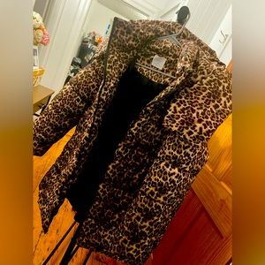 Cheetah puffer Jacket